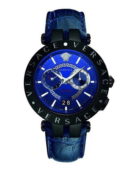 versace v race chronograph watch|quartz chronograph Versace watch men.